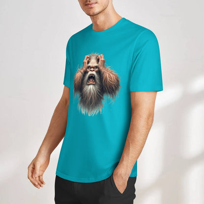 Bigfoot - Sasquatch Frustrated Short Sleeve Cotton T-Shirt