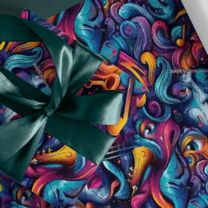 Psychedelic, 3 Pack Gift Wrapping Paper Sheets