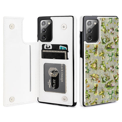 Flip Phone Case / wallet for Samsung Note20 Series- Animals Collection, dog, cat, pig, horse, cow