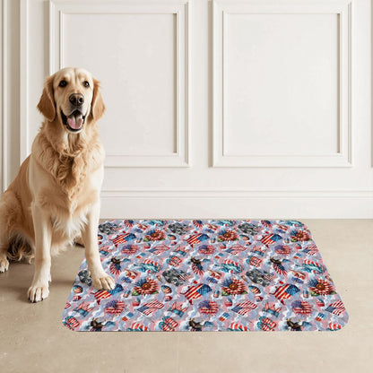8 Patriot Designs, Waterproof Pet Food Mat