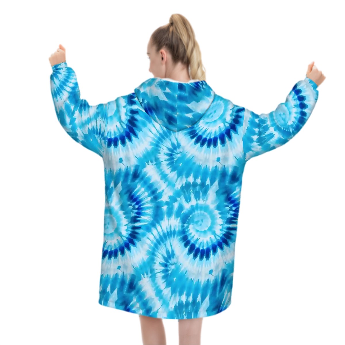 Beautiful Tie Dye Adult Blanket Hoodies, Hoodie Blankets, Blankets