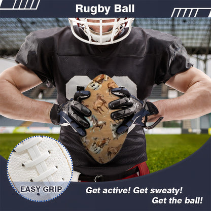 10 Animal Designs, Leather Rugby / Football