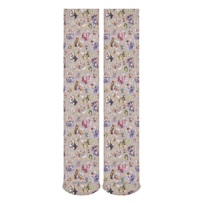 6 Fairy Designs, 15.5 Inch Tube Socks
