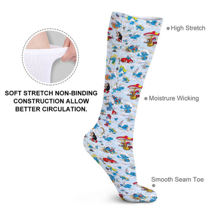 20 Misc Designs, 15.5 Inch Tube Socks