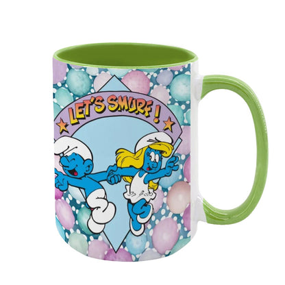 Smurf, Large 15 Ounce Colorful Mugs – Made In USA
