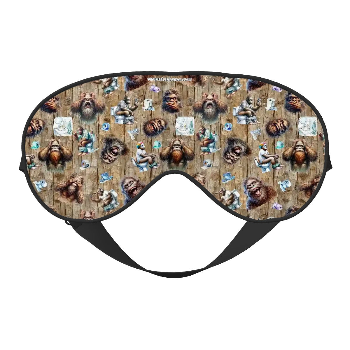 Sleep Mask with Adjustable Buckle, Sasquatch Designs