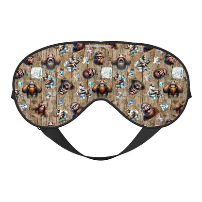 Sleep Mask with Adjustable Buckle, Sasquatch Designs