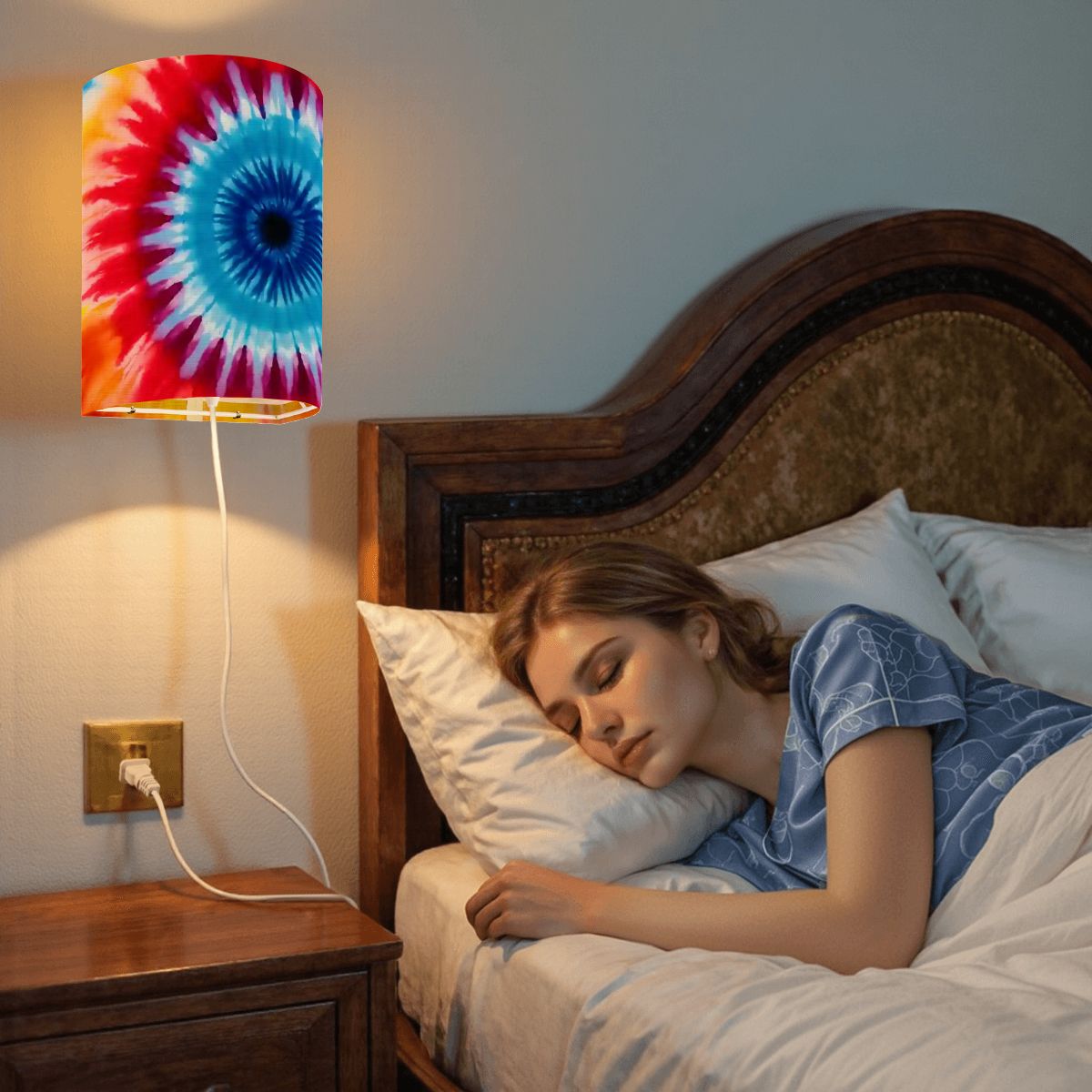 19 Tie Dye Designs, Wall Sconces, Set of 2, Plug In