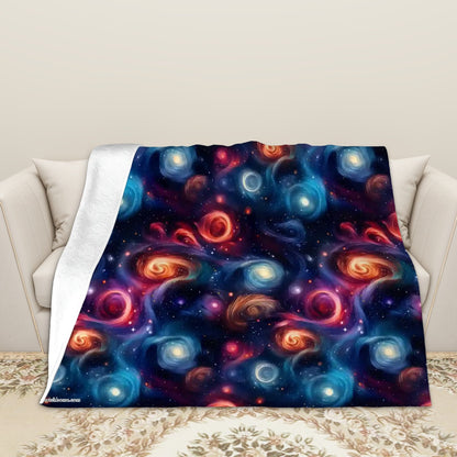 12 Galaxy / Outer Space Designs, Soft Flannel Blanket