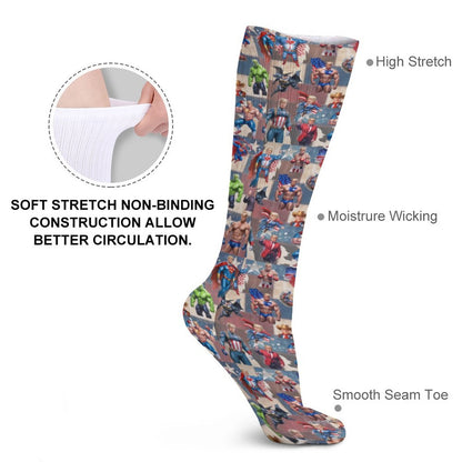 20 Donald Trump Designs, 15.5 Inch Tube Socks