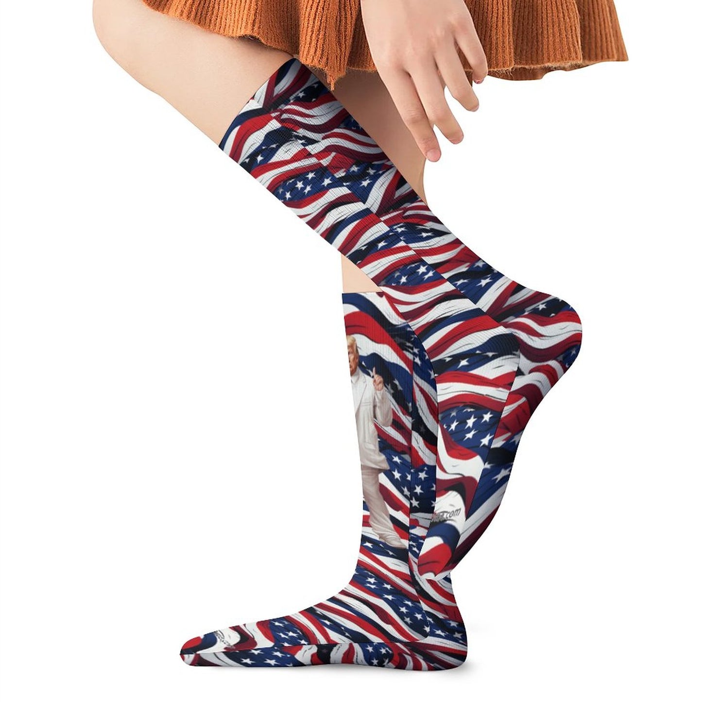 Donald Trump Dancing, 15.5 Inch Tube Socks