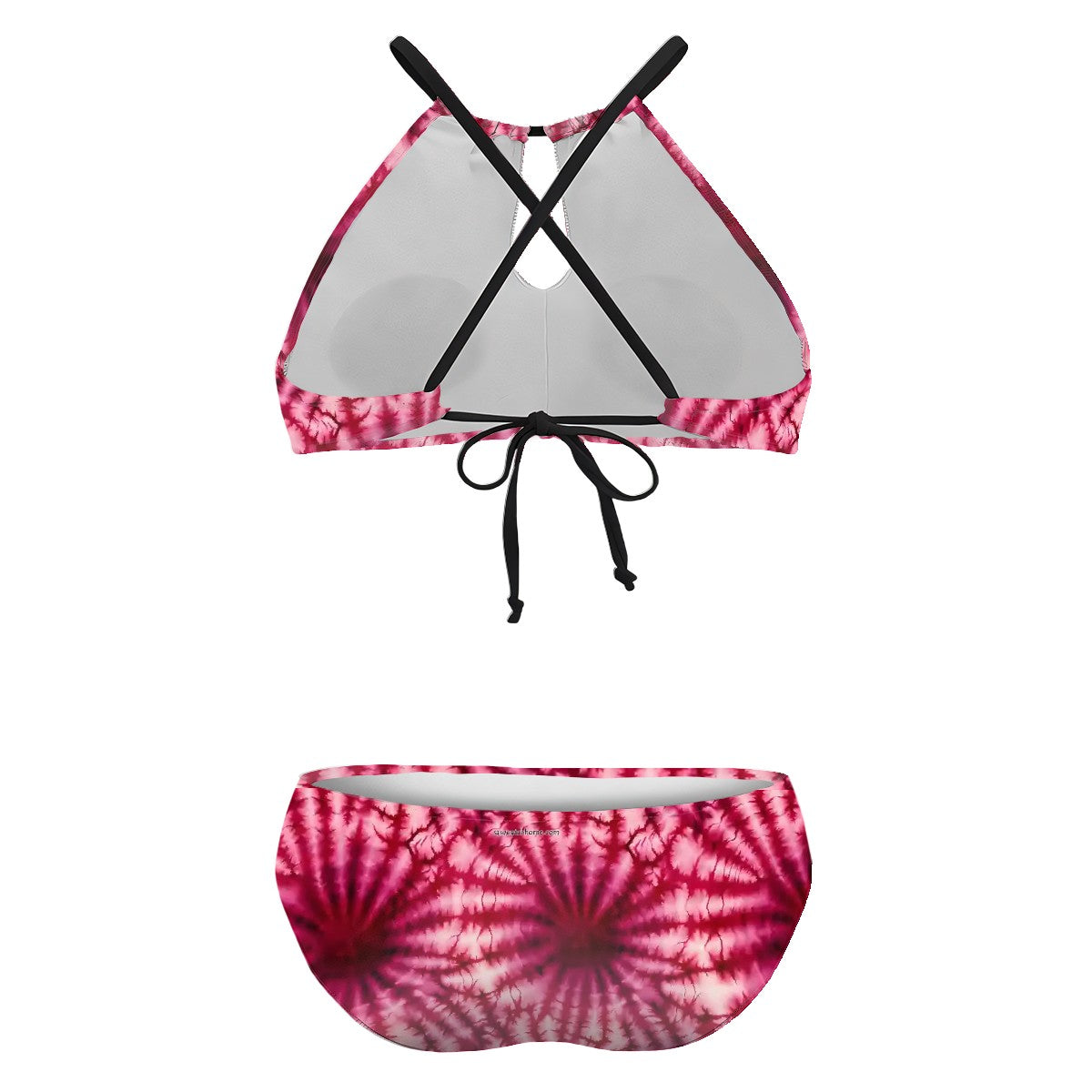 19 Tie Dye Designs, Plus Size High-Waisted Bikini Customized Services