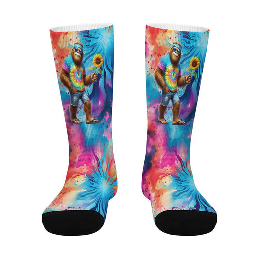 Hippie Bigfoot Sasquatch, Children’s Polyester Socks