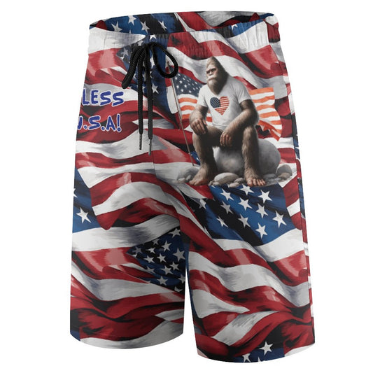 Bigfoot "God Bless the USA!", Children’s Beach Pants, Swim Shorts