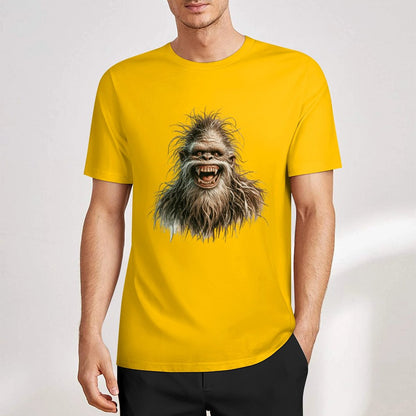 Bigfoot - Sasquatch Silly Short Sleeve Cotton T-Shirt