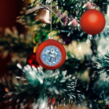 Yeti, "Have a Hairy Christmas..", Christmas Ball Ornaments