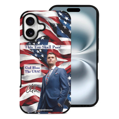 Charlie Kirk Memorial Microfiber Case for iPhone 16 Series