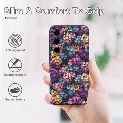 10 Flower Designs, Samsung S23 Series TPU Cell Phone Case
