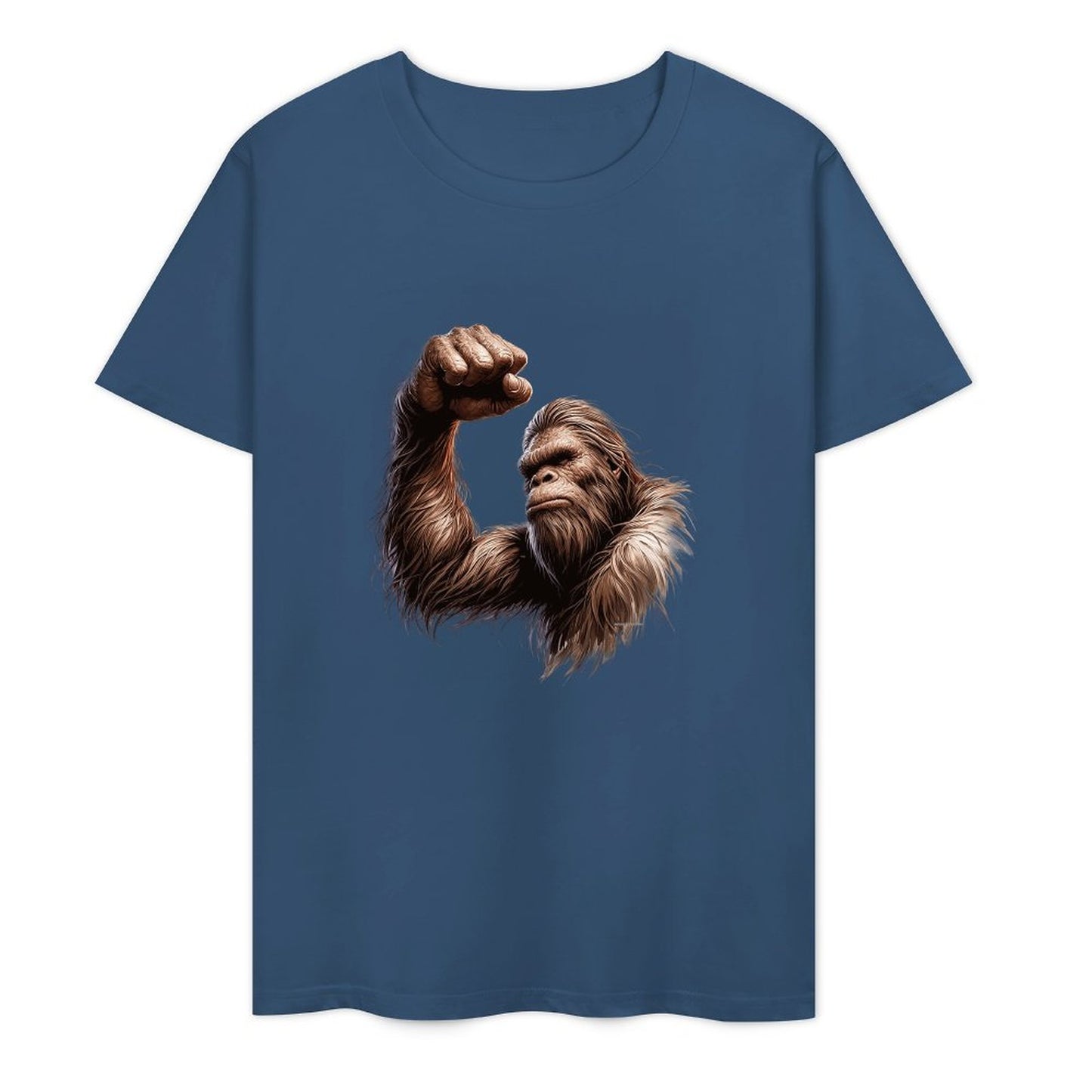 Bigfoot - Sasquatch Big Muscle Short Sleeve Cotton T-Shirt