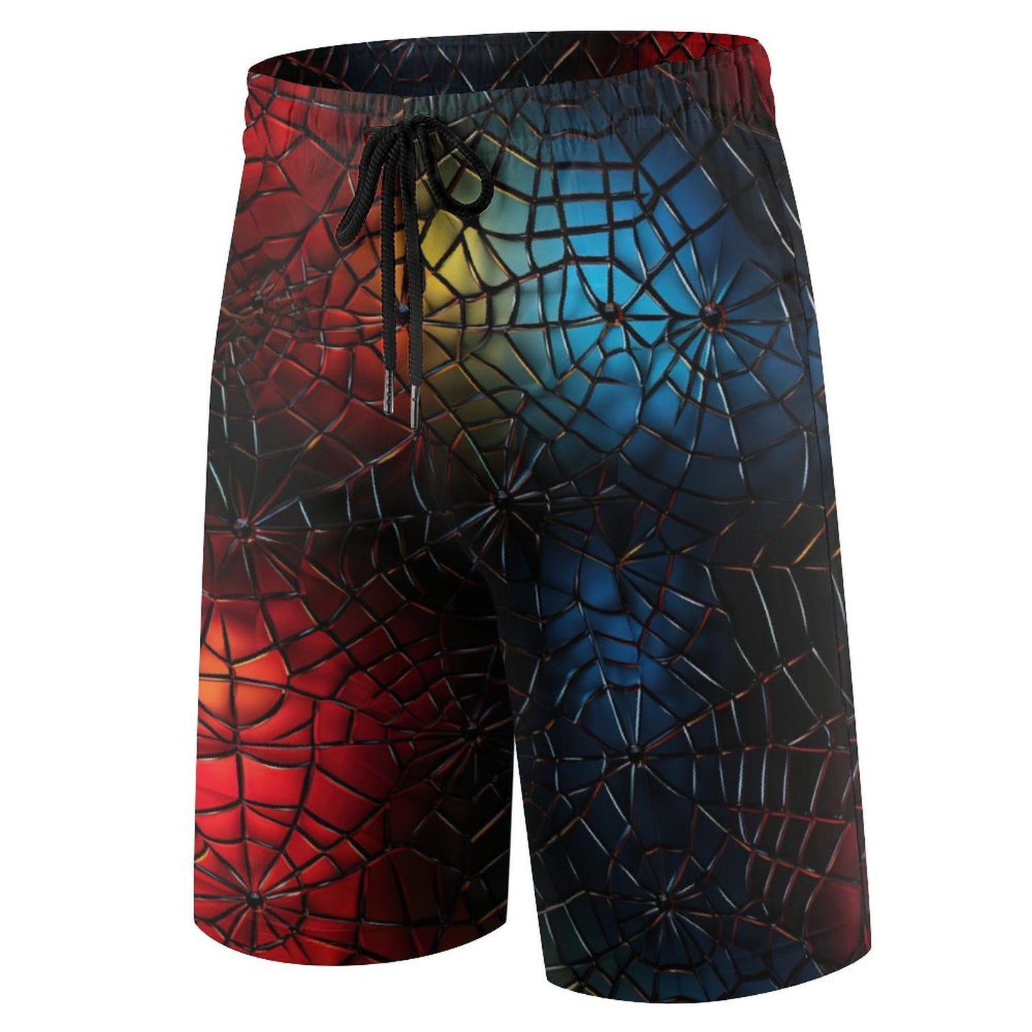Colorful Spider Webs. Children’s Beach Pants, Swim Shorts