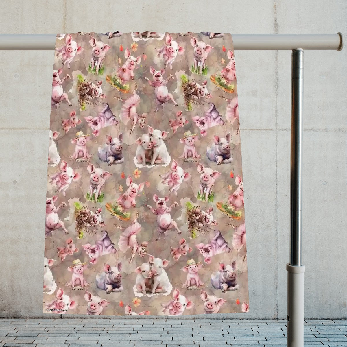 Animal Designs Soft Polyester Baby Blanket, Swaddle Blanket, Receiving Blanket