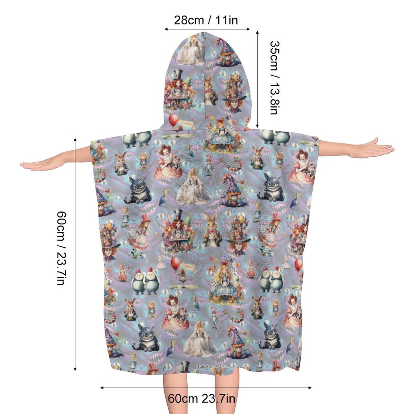 Terry Cloth Hooded Towel for Kids, Children