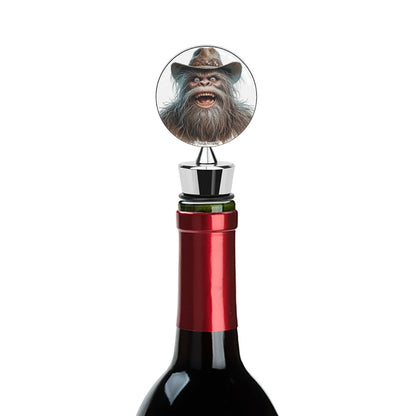 Redneck Bigfoot Sasquatch, Wine Bottle Stopper