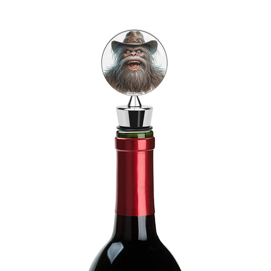 Redneck Bigfoot Sasquatch, Wine Bottle Stopper
