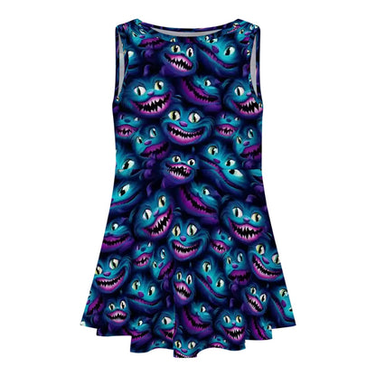Cheshire Cat, Girl’s Sleeveless Dress