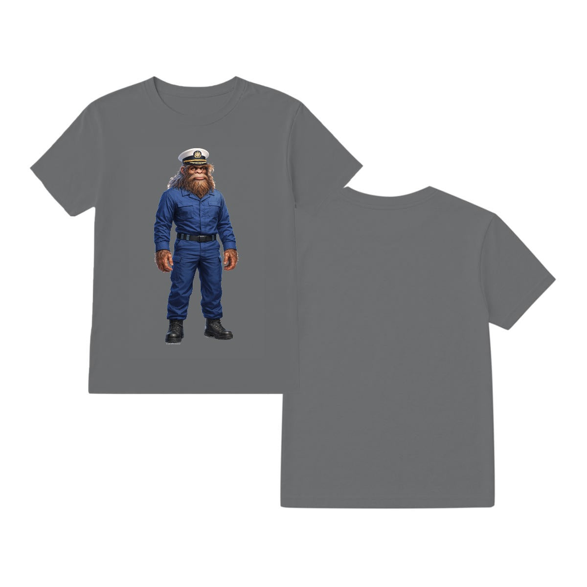Bigfoot Sasquatch Coast Guard T-Shirt Gildan 5000 T Shirt