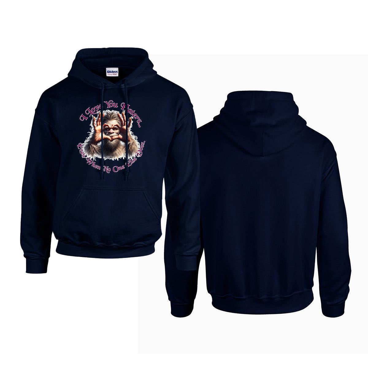 Sasquatch, Bigfoot Design, Gildan 18500 Poly-Cotton Hoodie
