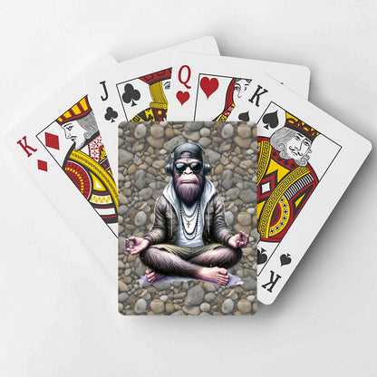 Bigfoot, Sasquatch Yoga, Poker Playing Cards