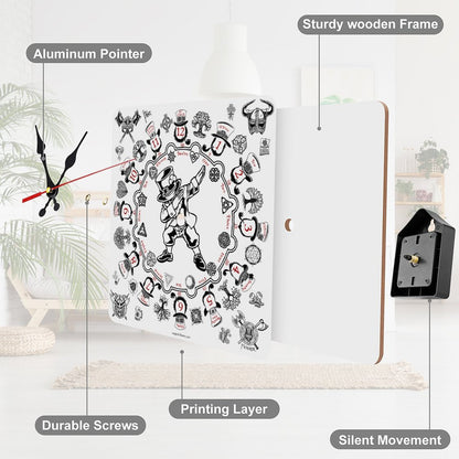 Leprechaun Dab, Square Wall Clock