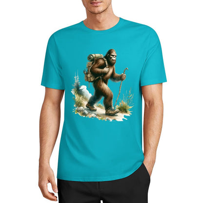 Bigfoot - Sasquatch Hiking Short Sleeve Cotton T-Shirt