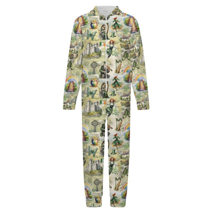 10 Misc Designs, Youth Flannel Footless Zip up Pajama Jumpsuit