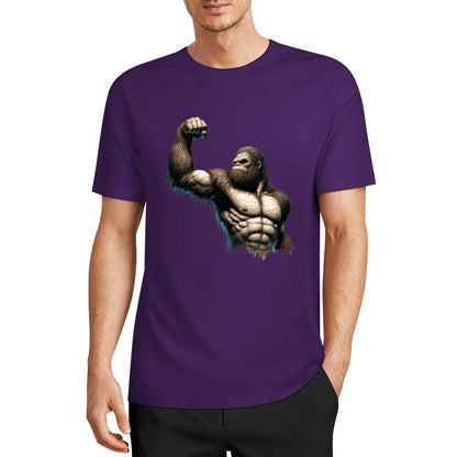 Bigfoot - Sasquatch Muscle Short Sleeve Cotton T-Shirt
