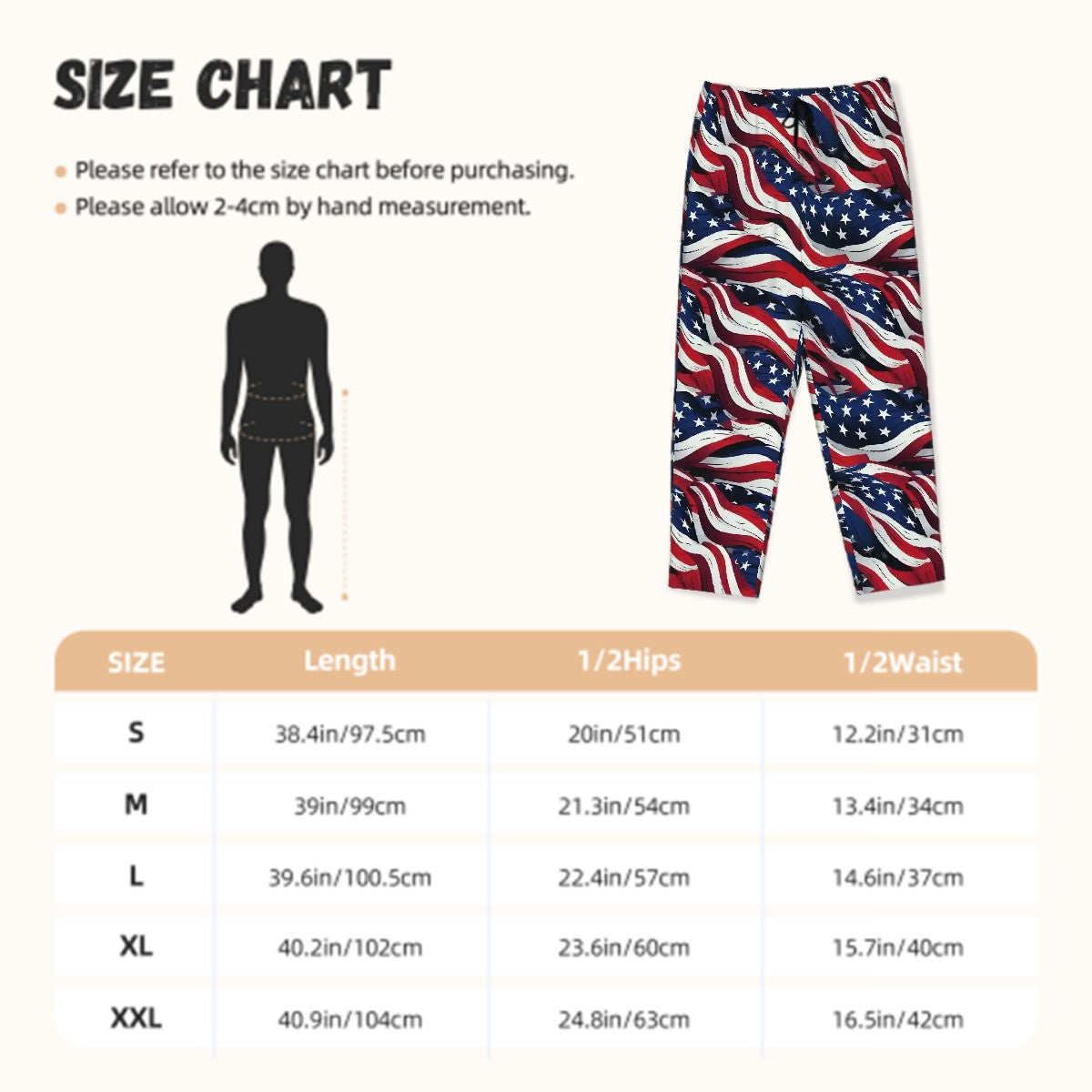 American Flag, Women's Pajama Pants