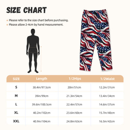 American Flag, Women's Pajama Pants