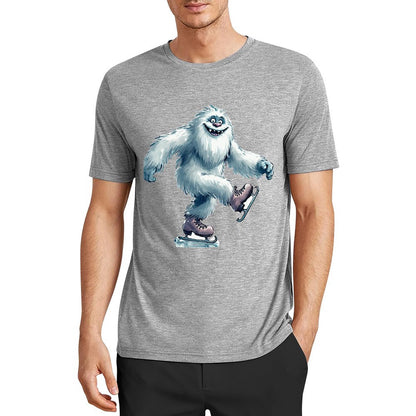 Bigfoot - Sasquatch Yeti Skate, Short Sleeve Cotton T-Shirt