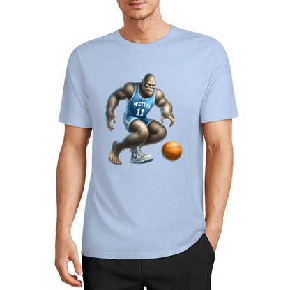 Bigfoot - Sasquatch Basketball Short Sleeve Cotton T-Shirt