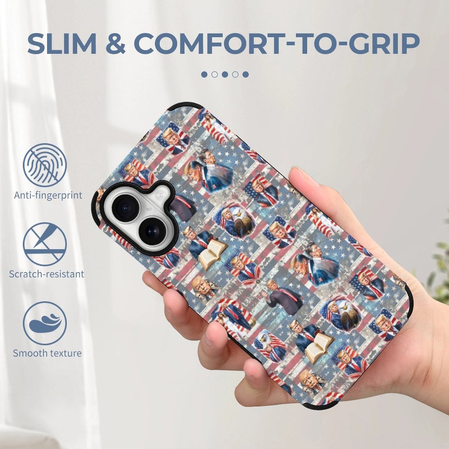 20 Donald Trump Designs, Microfiber iPhone 16 Cases