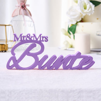 z Personalized 3D Print With Your Last Name, Mr & Mrs Family Name Wedding Decor Gifts