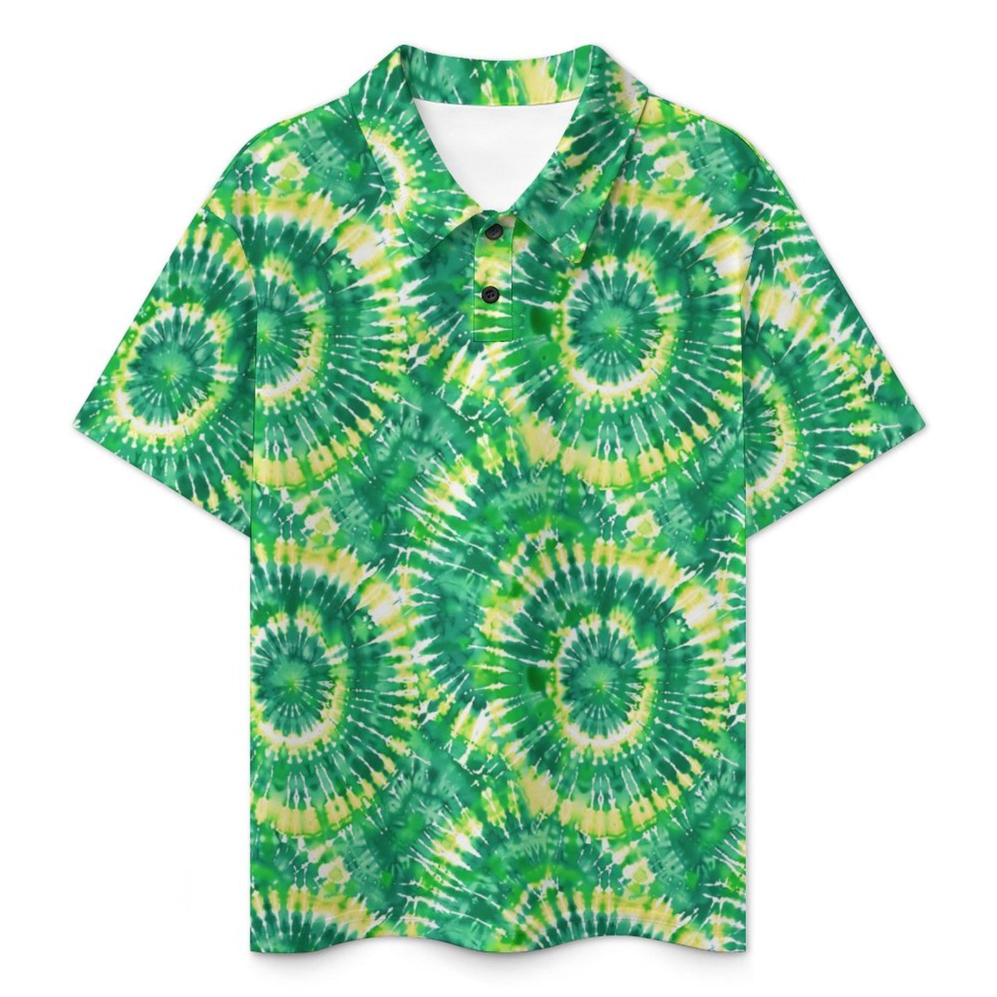 10 Tie Dye Designs, Kids Button Down Polo Shirt
