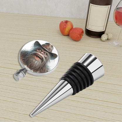 Redneck Bigfoot Sasquatch, Wine Bottle Stopper