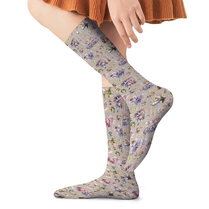 6 Fairy Designs, 15.5 Inch Tube Socks