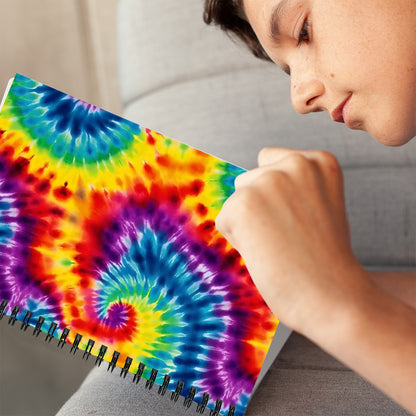 Tie Dye Themes Spiral Notebook, tie dye, notebook, spiral notebook