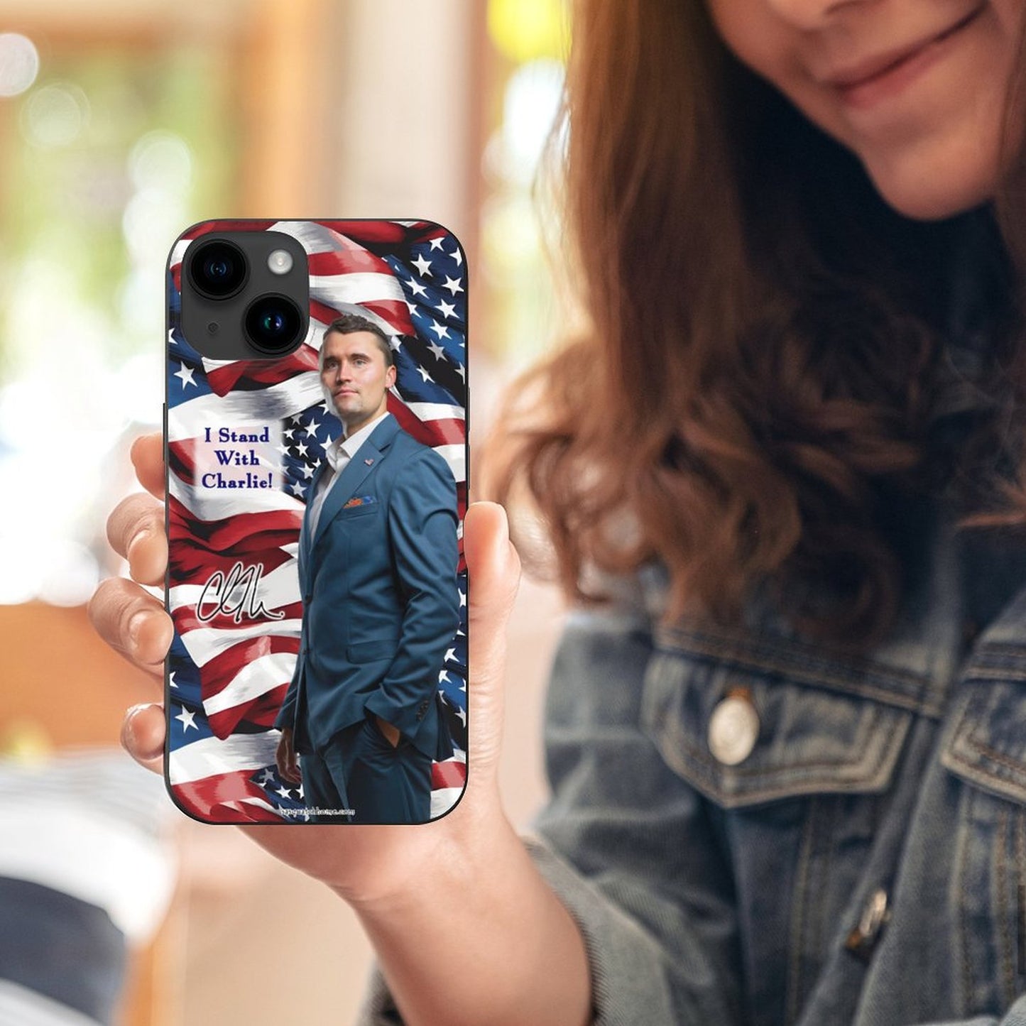 Charlie Kirk Memorial, TPU Apple iPhone 15 Series Case
