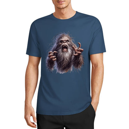 Bigfoot - Sasquatch Angry Short Sleeve Cotton T-Shirt