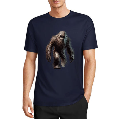 Bigfoot - Sasquatch Walking Short Sleeve Cotton T-Shirt