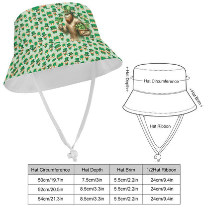 Bigfoot / Sasquatch, St Patrick, Kid’s Bucket Hat